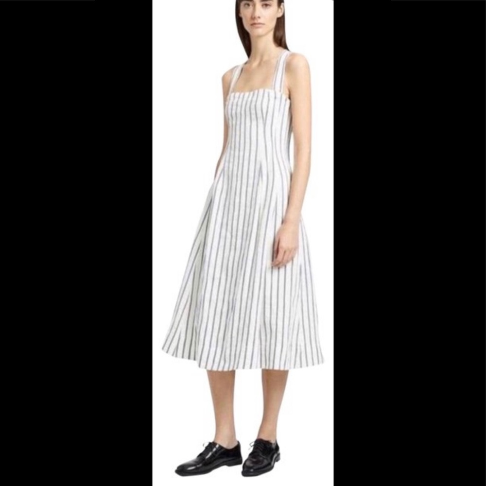 Theory bustier linen sundress